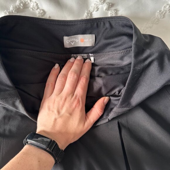 Black Callaway Women's Golf Skort - Picture 8 of 8